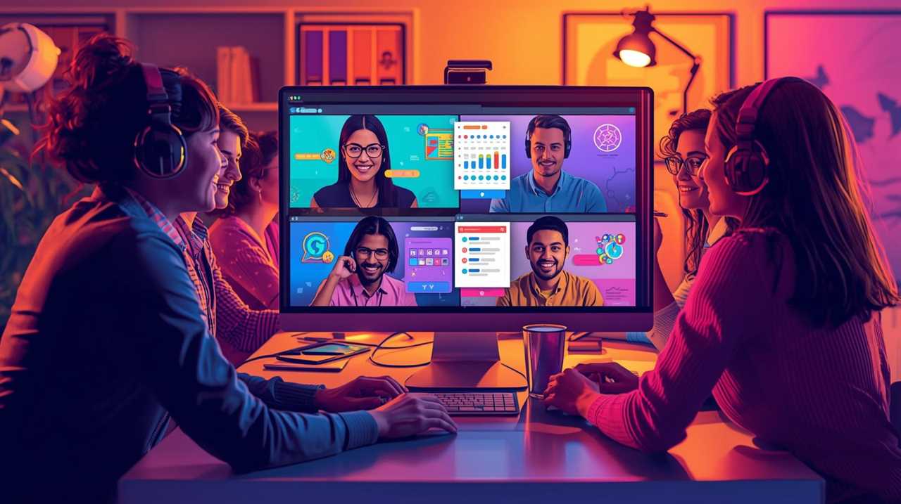 Virtual assistants collaborating on digital marketing projects.