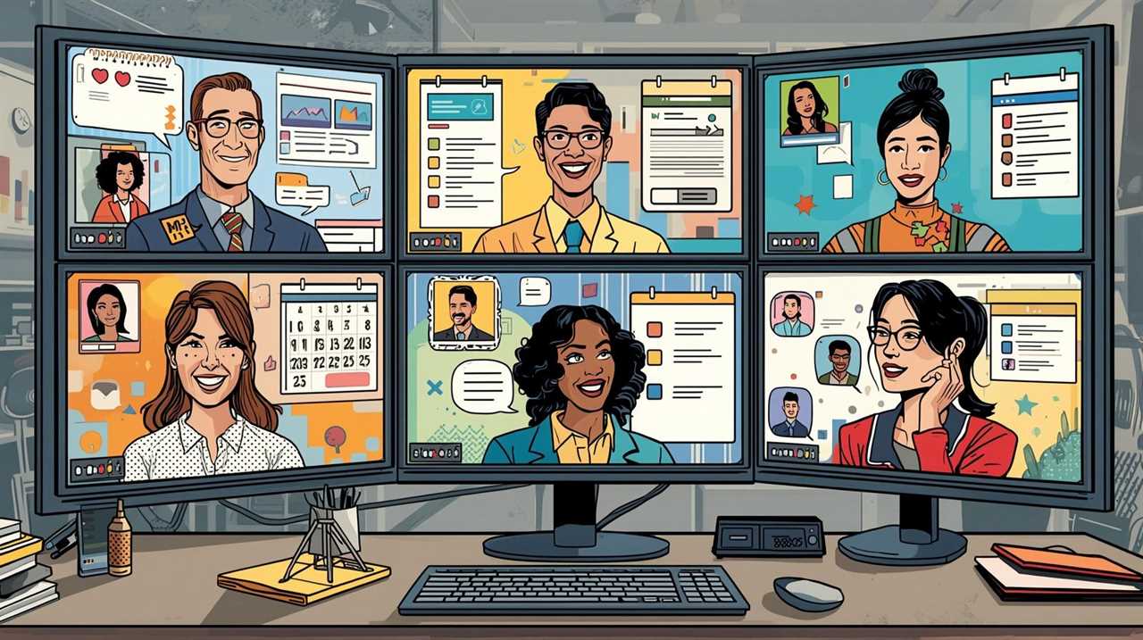 Team Workflow Image: Virtual assistants collaborating on marketing tasks