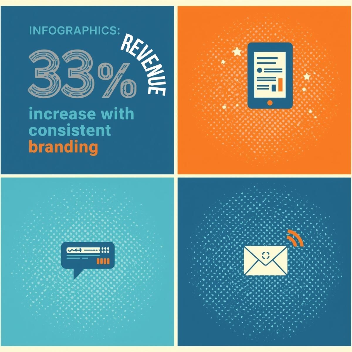 Infographic or Chart Image: “33% Revenue Boost from Consistent Branding