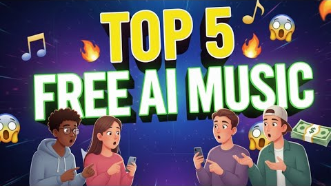 Top 5 Free AI Music Generators in 2025 🎶 | Create Music