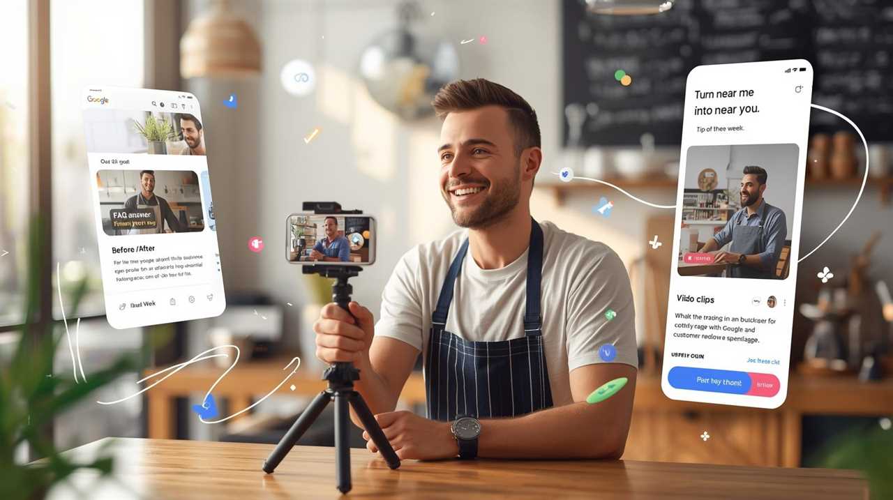 CTA — Consistency Engine Video Workflow | Alt: Small business owner filming short vertical videos; floating UI cards 