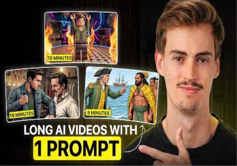 NEW AI Video Generator Creates Long AI Videos With ONE Prompt