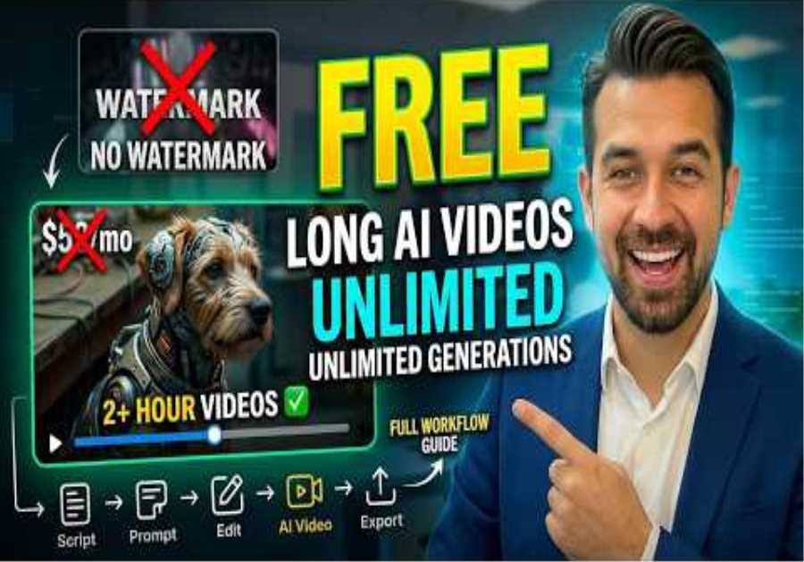 Generate Long AI Videos Free — No Watermark | Unlimited | Full Workflow