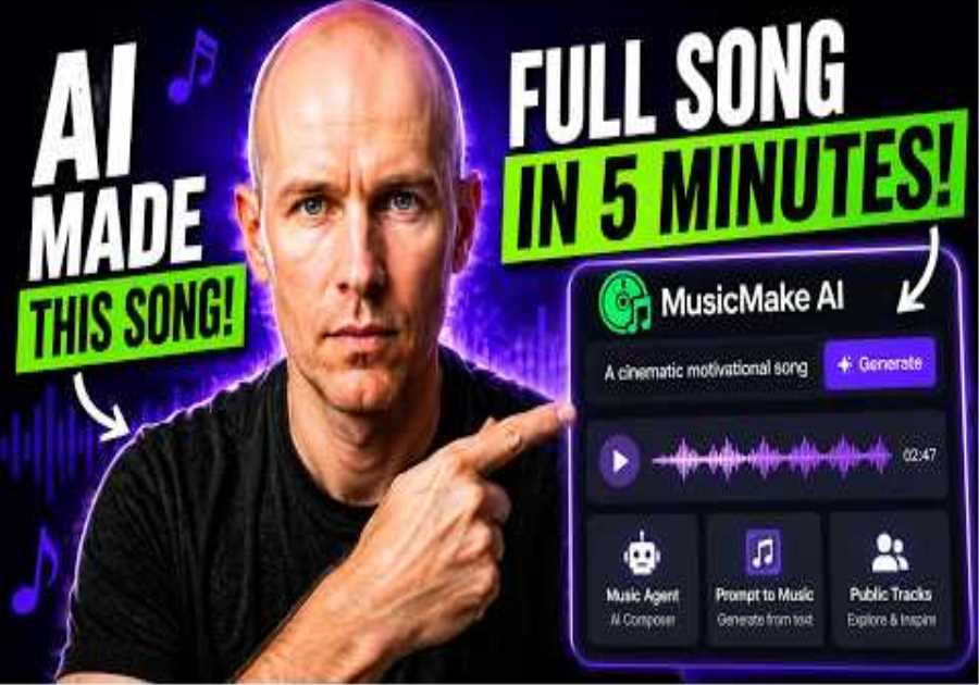 I Made a Full Song with AI in 5 Minutes (MusicMake AI)